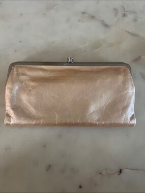 Women's Metallic Gold Frame Clutch